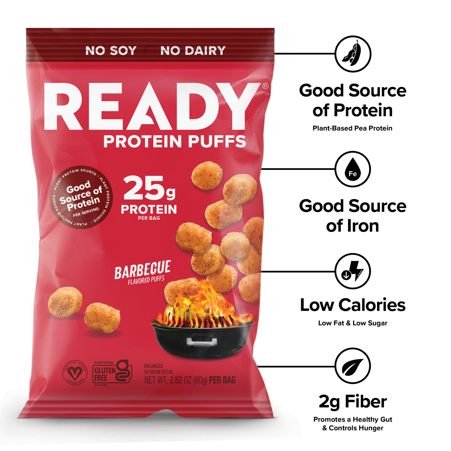 Protein Puffs Barbecue 2.5 Servings Pack (PAF)