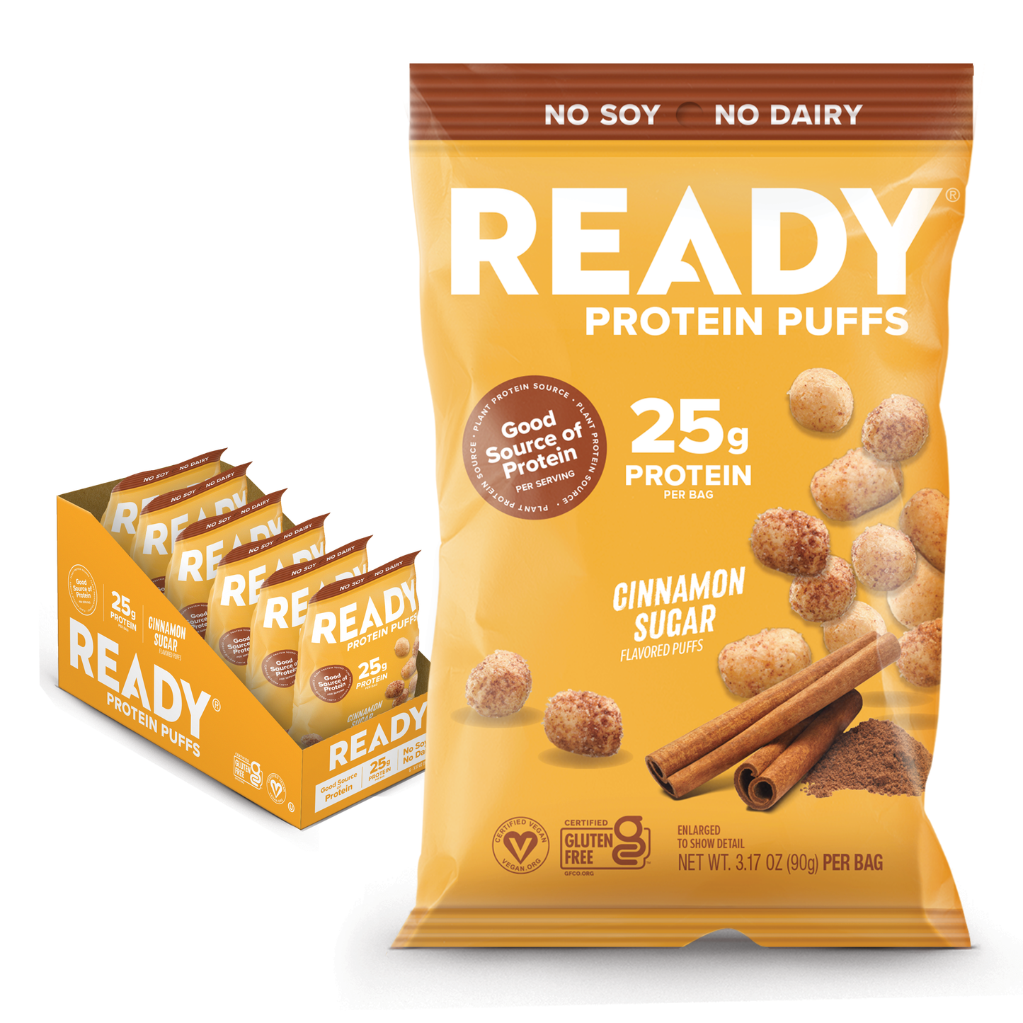 Protein Puffs Cinnamon Sugar 2.5 Servings Pack
