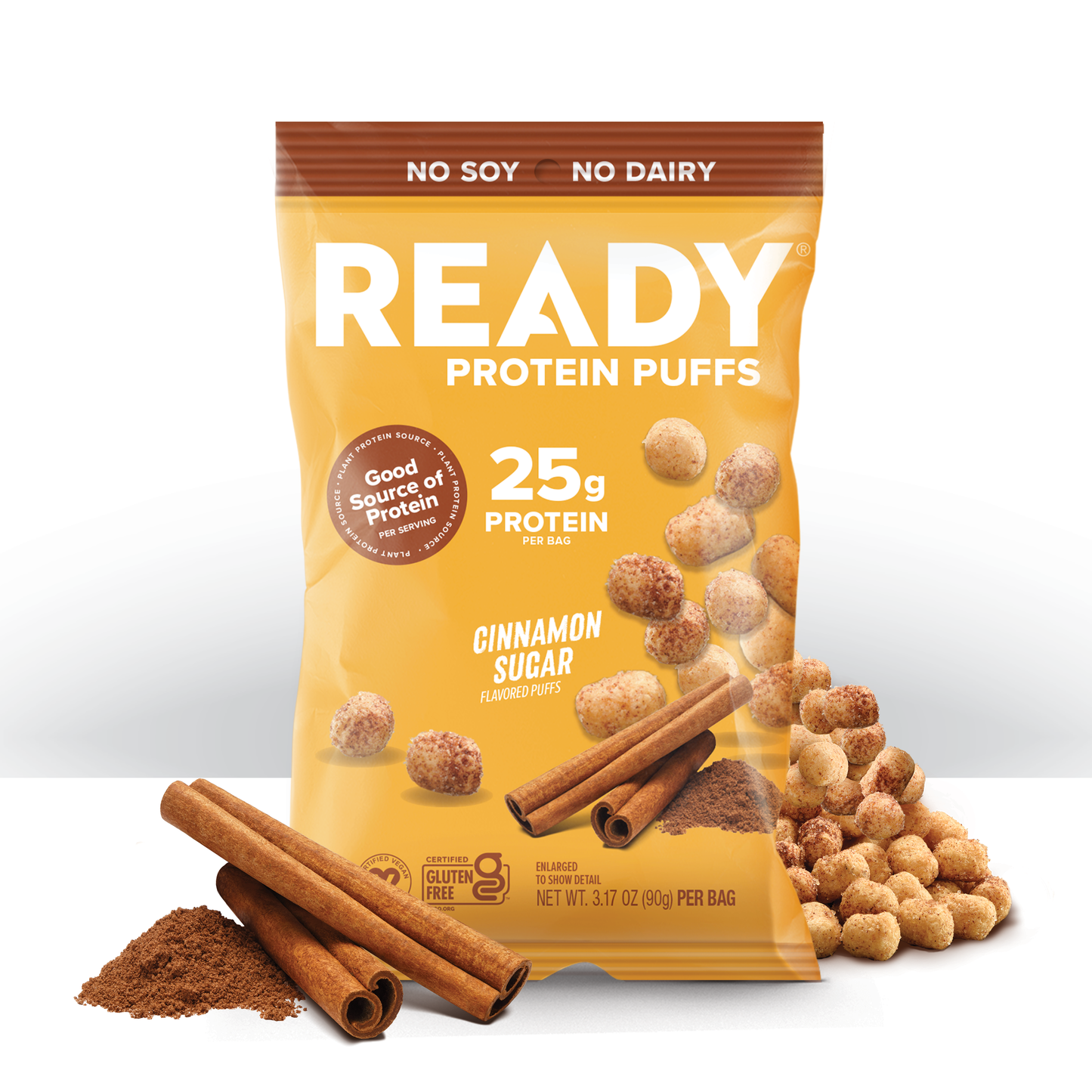 Protein Puffs Cinnamon Sugar 2.5 Servings Pack