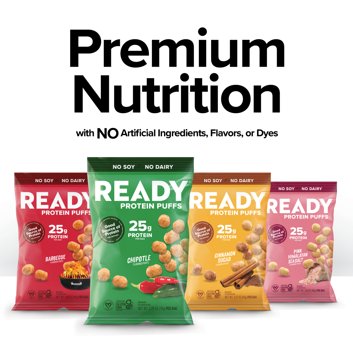 Protein Puffs Cinnamon Sugar 2.5 Servings Pack