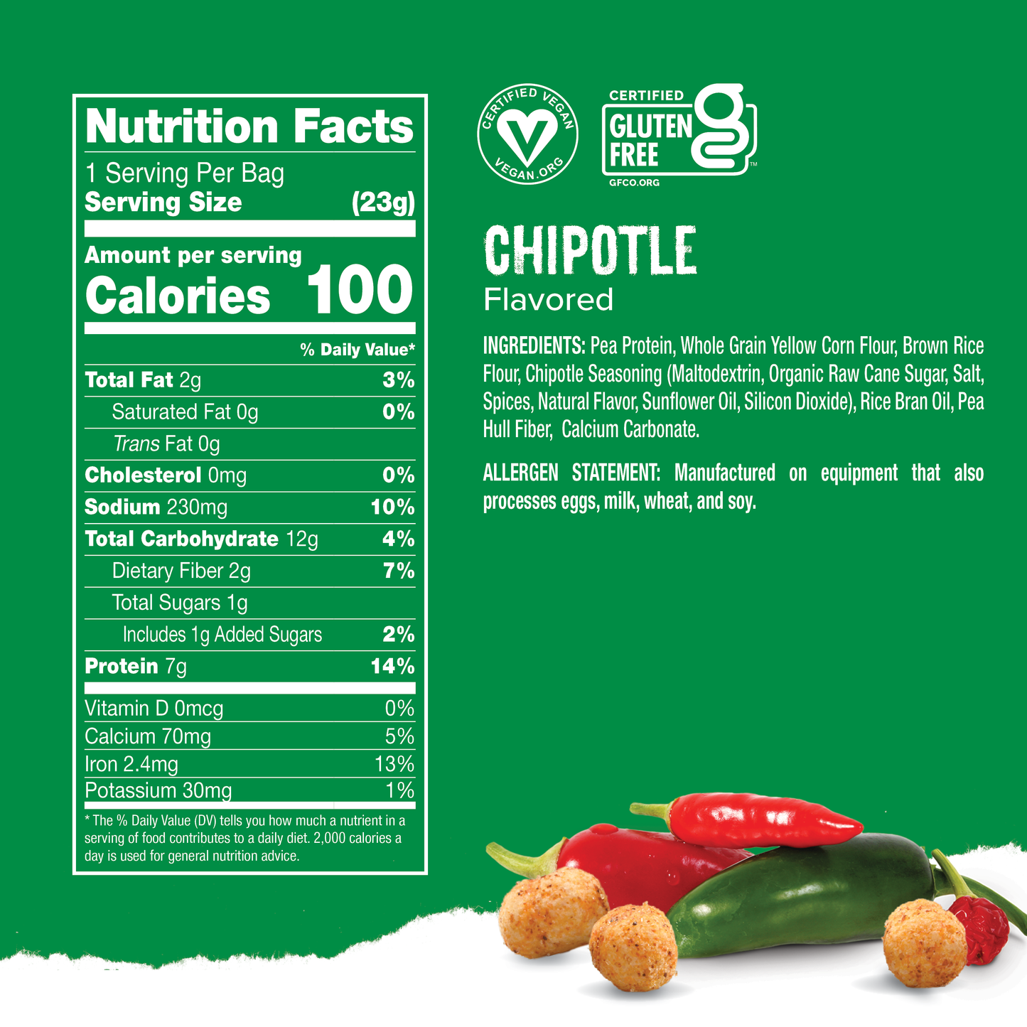 Protein Puffs Chipotle 100 Calorie Snack Pack