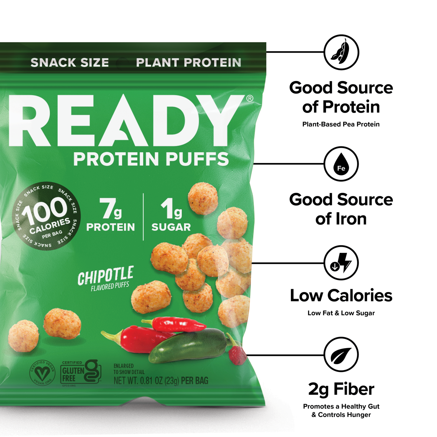 Protein Puffs Chipotle 100 Calorie Snack Pack