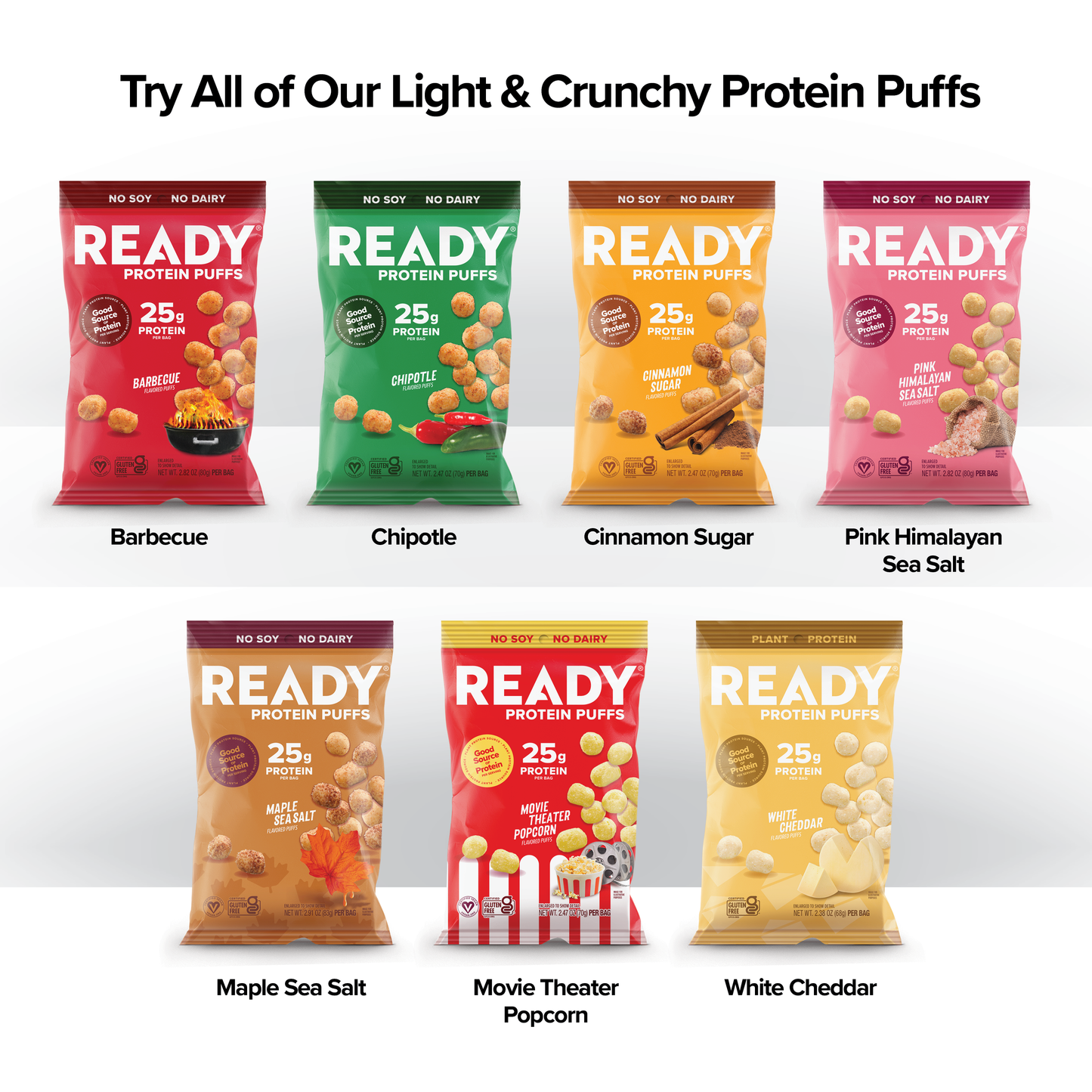 Protein Puffs Barbecue, 2.5 Servings
