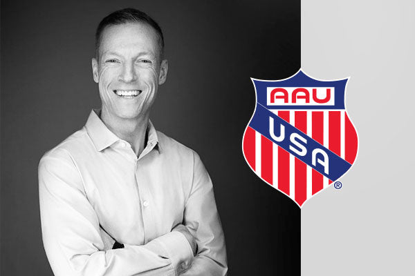 Pat Cavanaugh and AAU logo