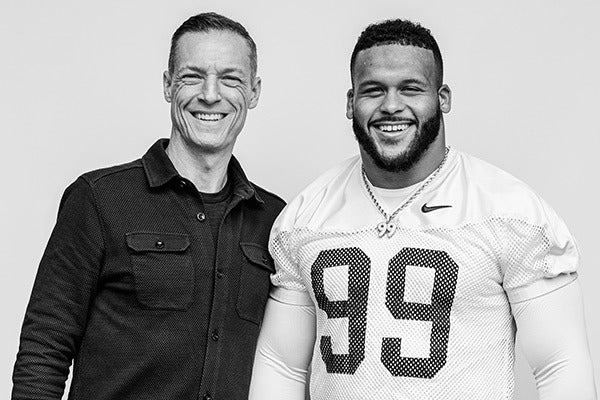 Aaron Donald and Pat Cavanaugh