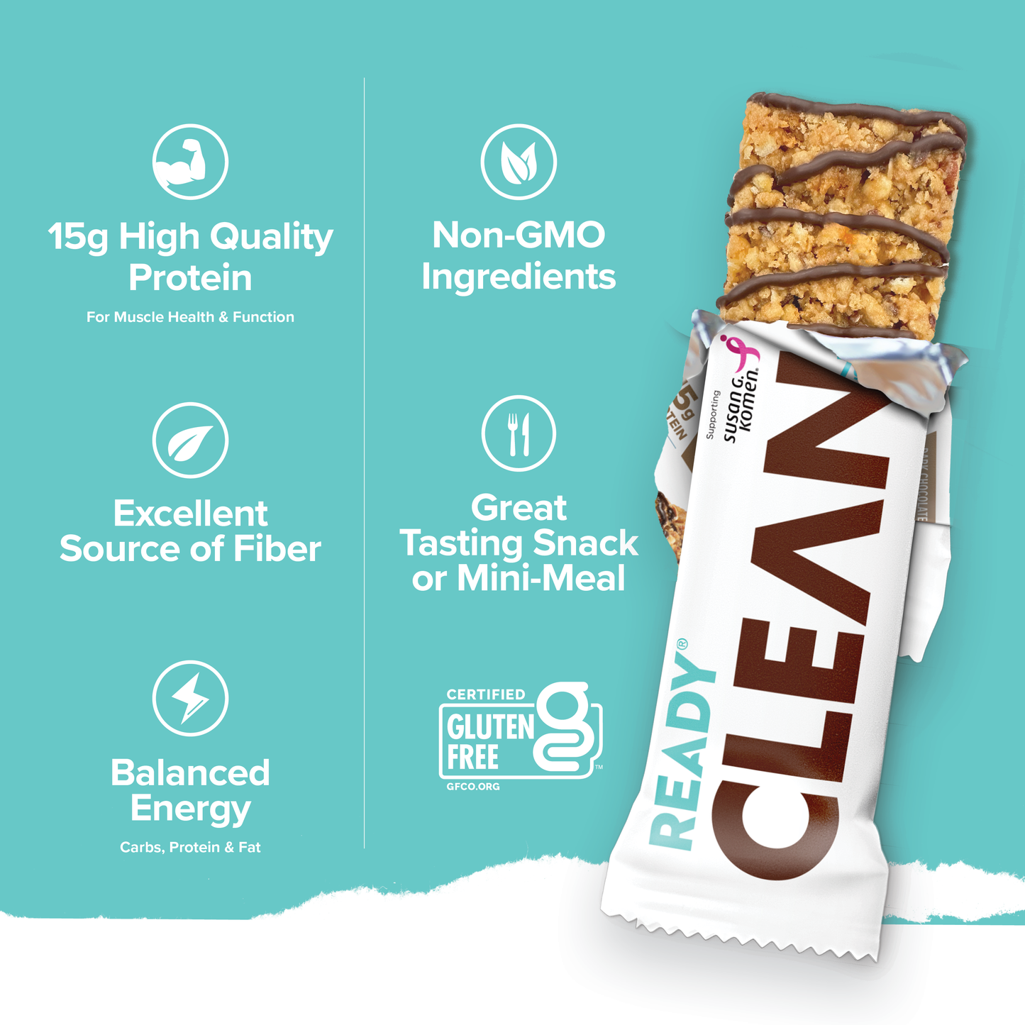 Ready® Clean Bar Dark Chocolate Coconut Almond