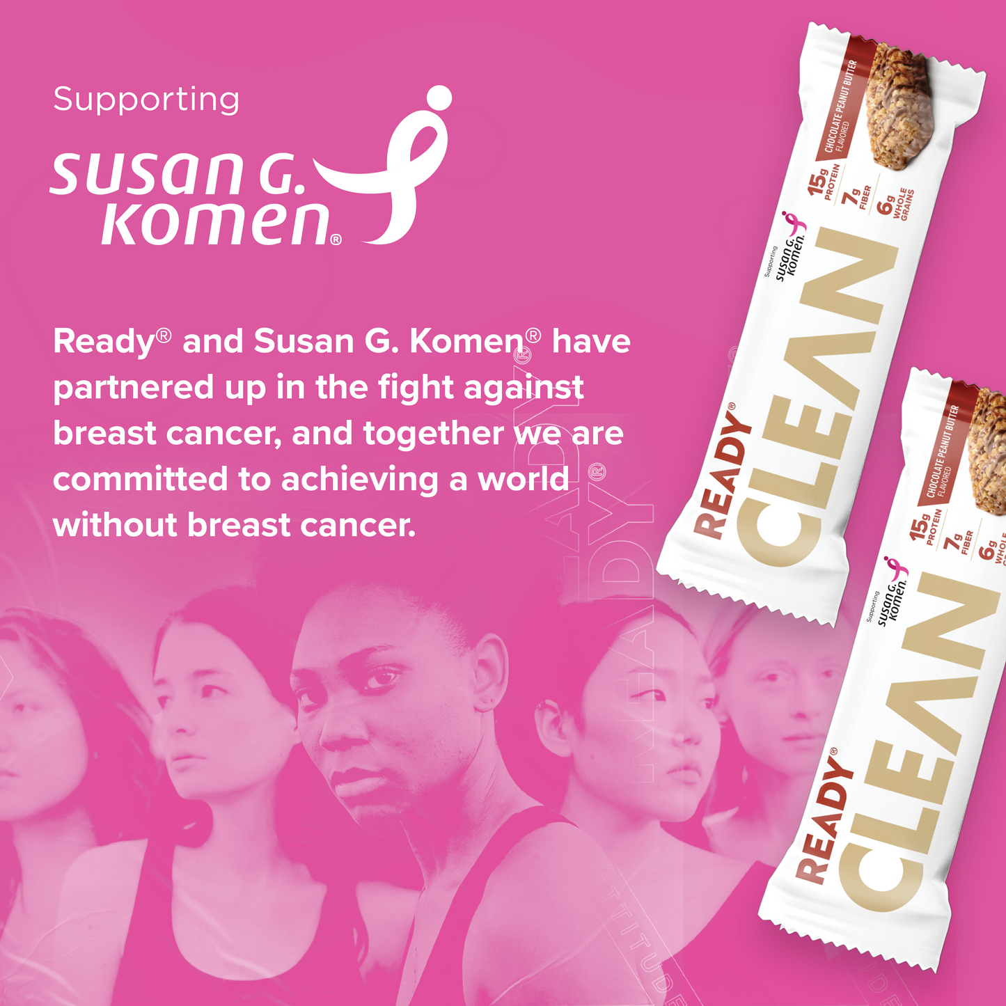 Ready® Clean Bar Chocolate Peanut Butter, 15CT