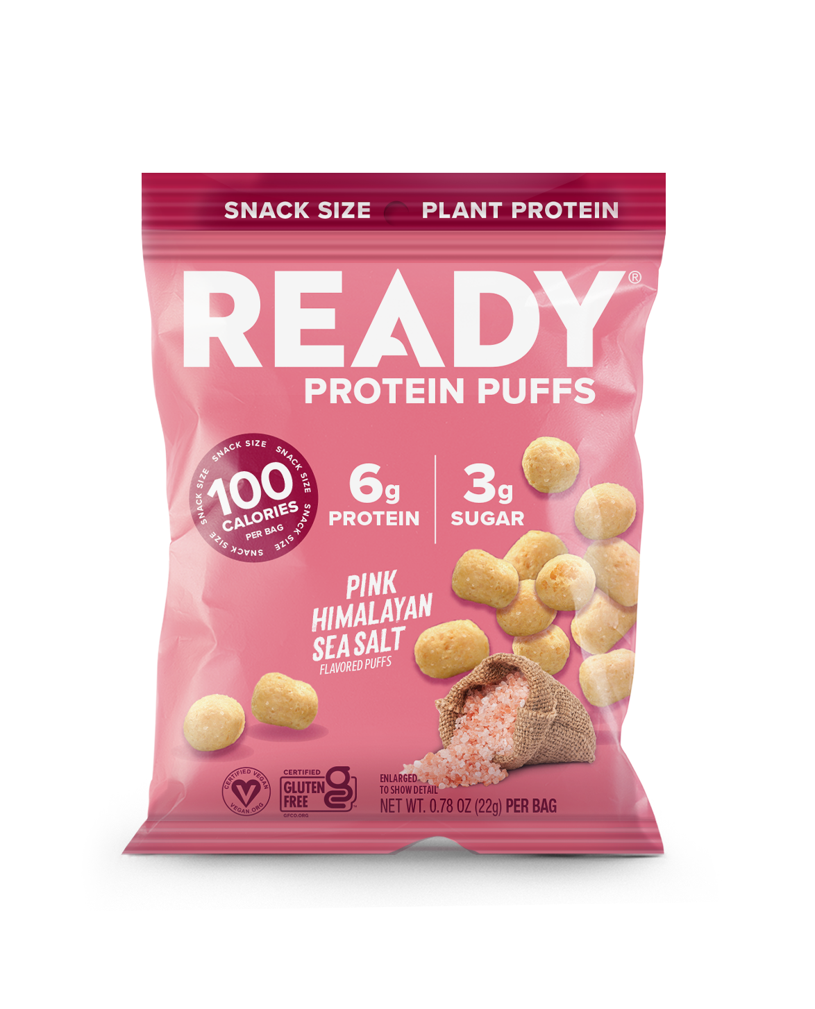 Protein Puffs Pink Himalayan Sea Salt 100 Calorie Snack Pack (PAF)