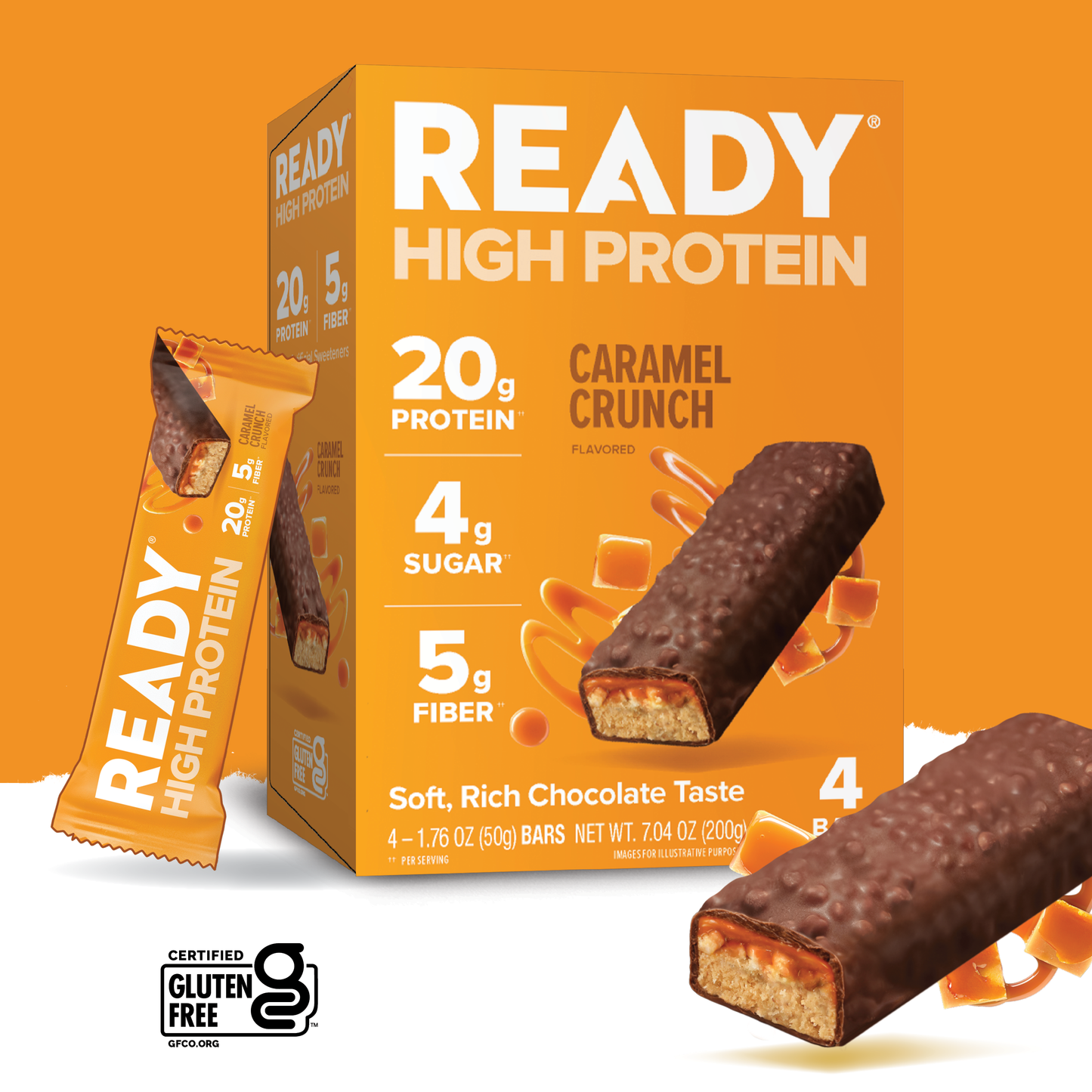 Ready® High Protein 20G Bar - Caramel Crunch