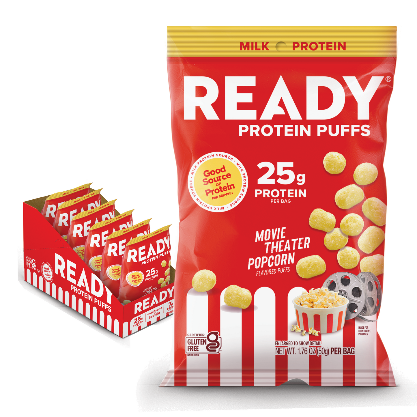 [NEW!] Protein Puffs Movie Theater Popcorn 2.5 Servings Pack