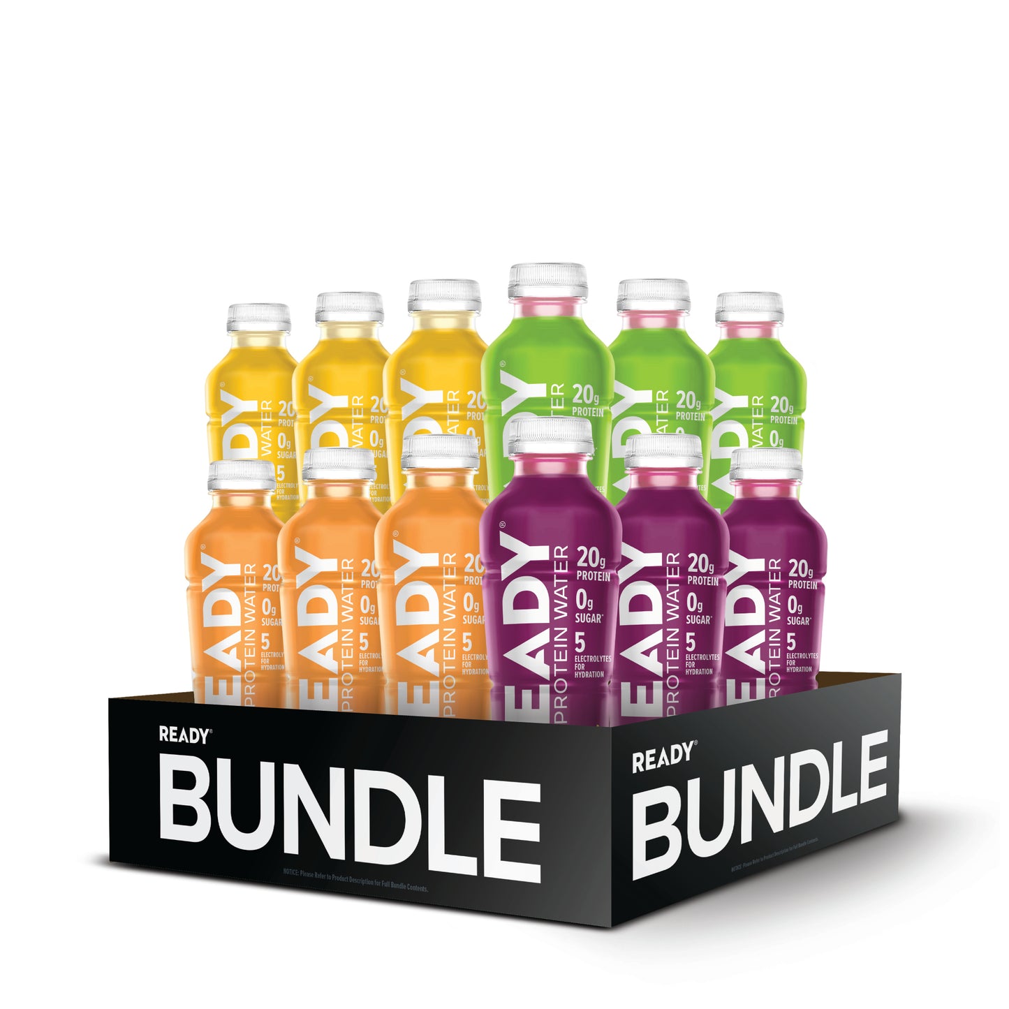 [LIMITED TIME!] Black Cherry x Orange Mango x Lemon Ice x Cotton Candy Grape Protein Water Variety