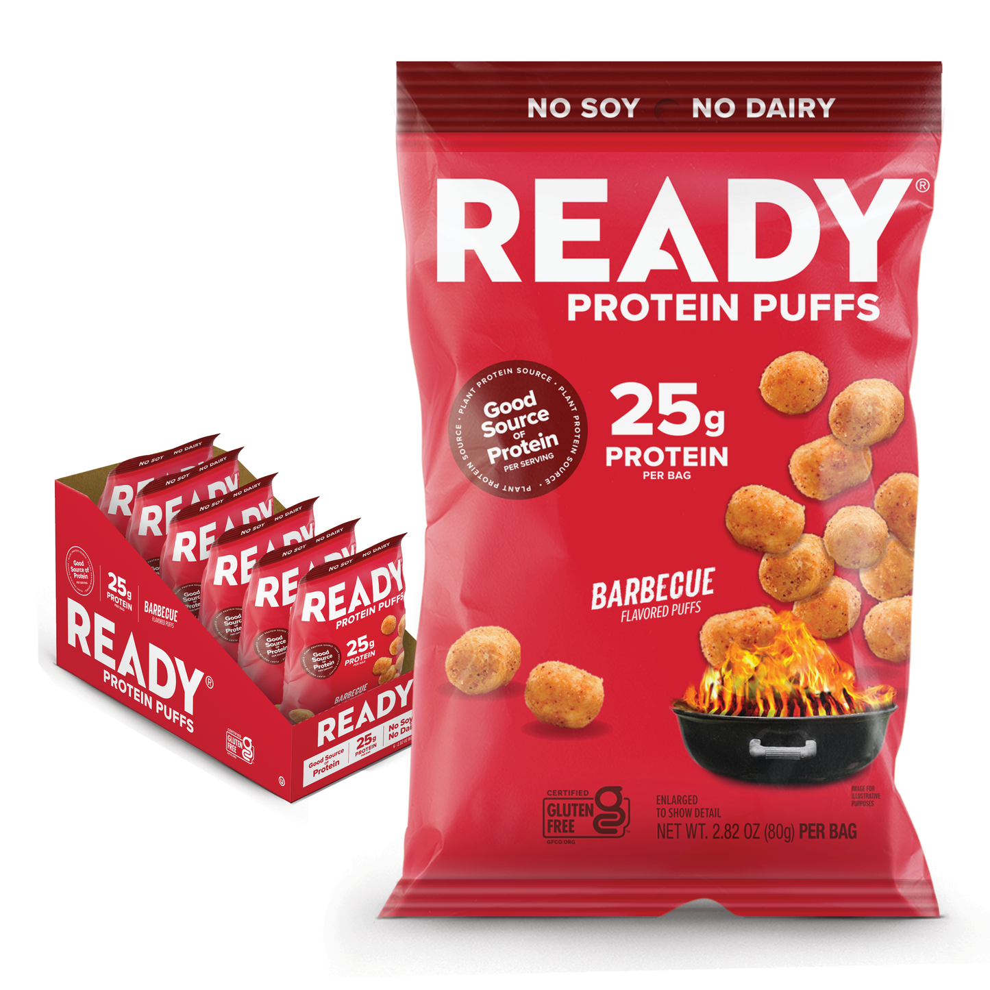 Protein Puffs Barbecue, 2.5 Servings