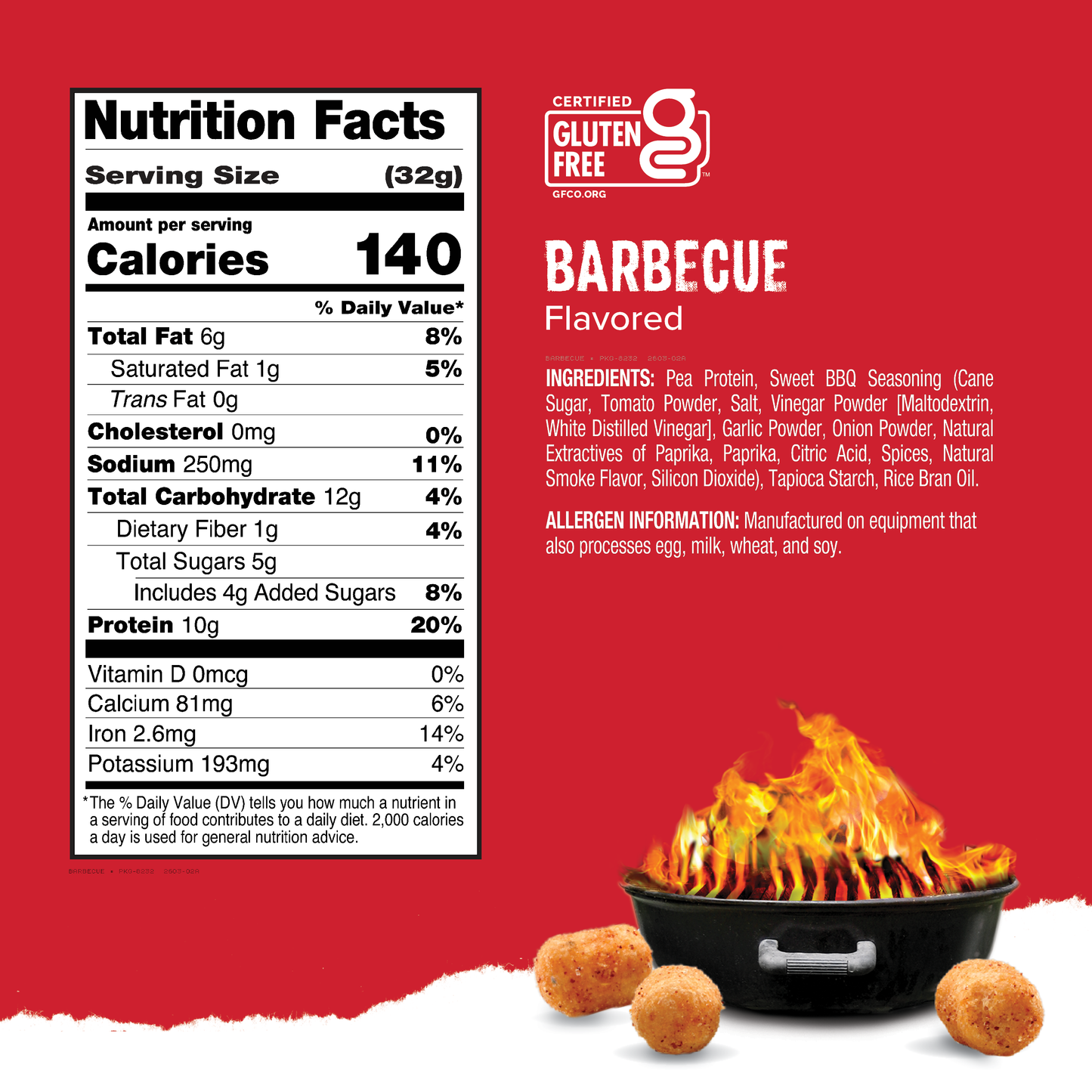 Protein Puffs Barbecue, 2.5 Servings