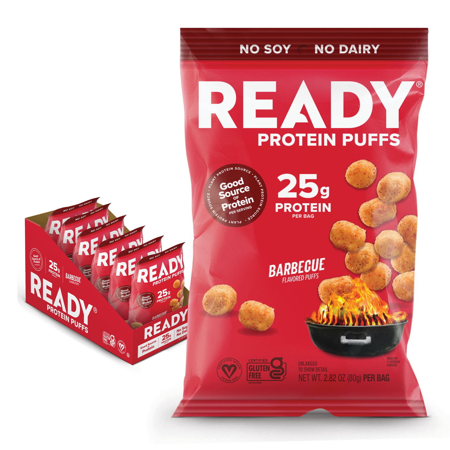 Protein Puffs Barbecue, 2.5 Servings