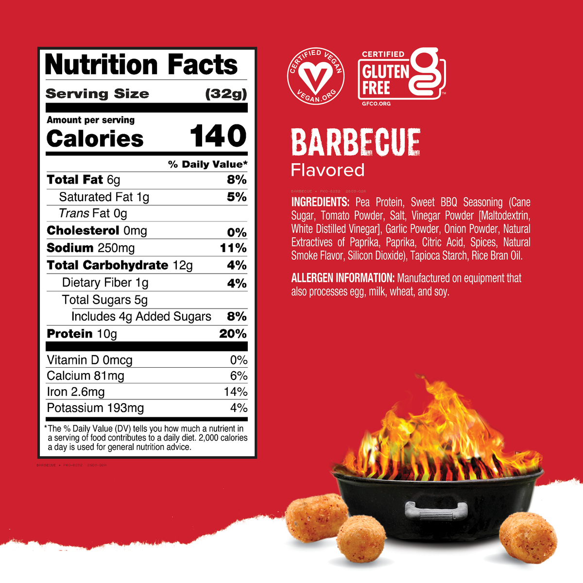 Protein Puffs Barbecue, 2.5 Servings