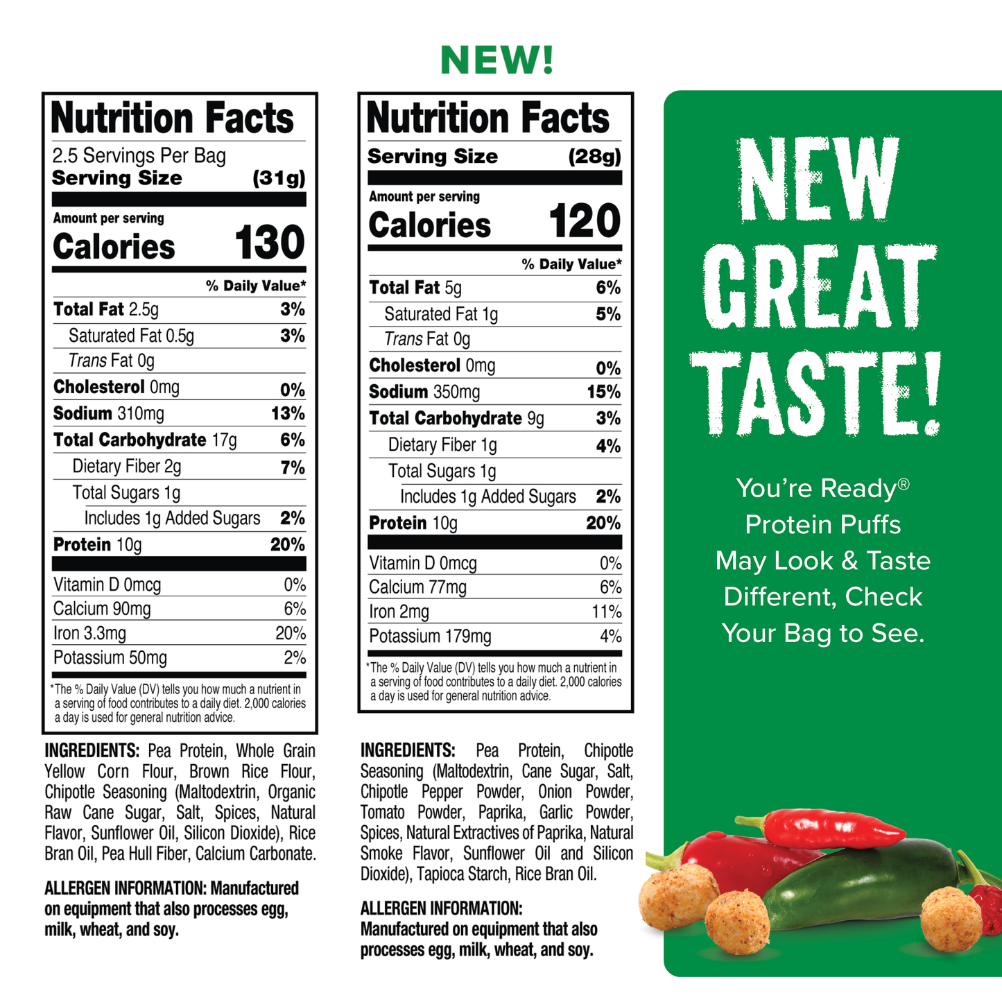 Protein Puffs Chipotle, 2.5 Servings