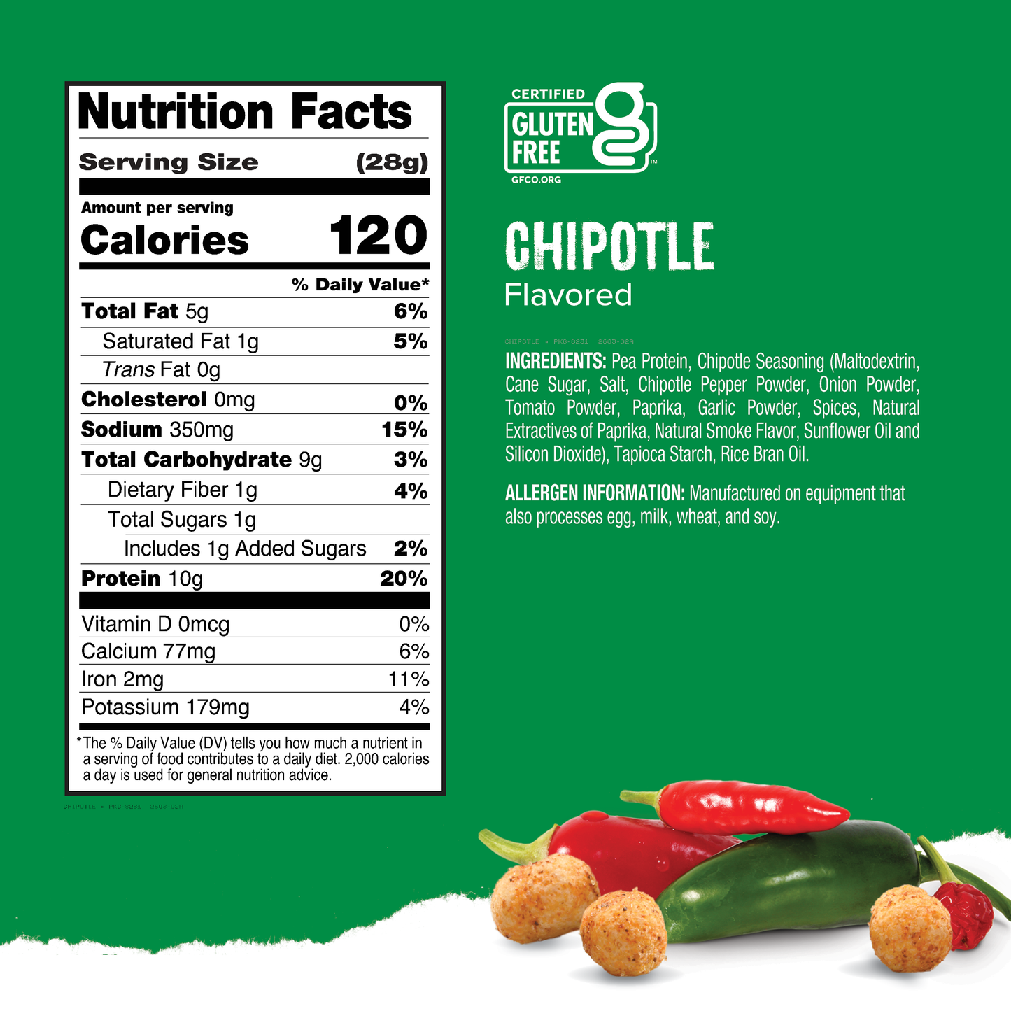 Protein Puffs Chipotle, 2.5 Servings