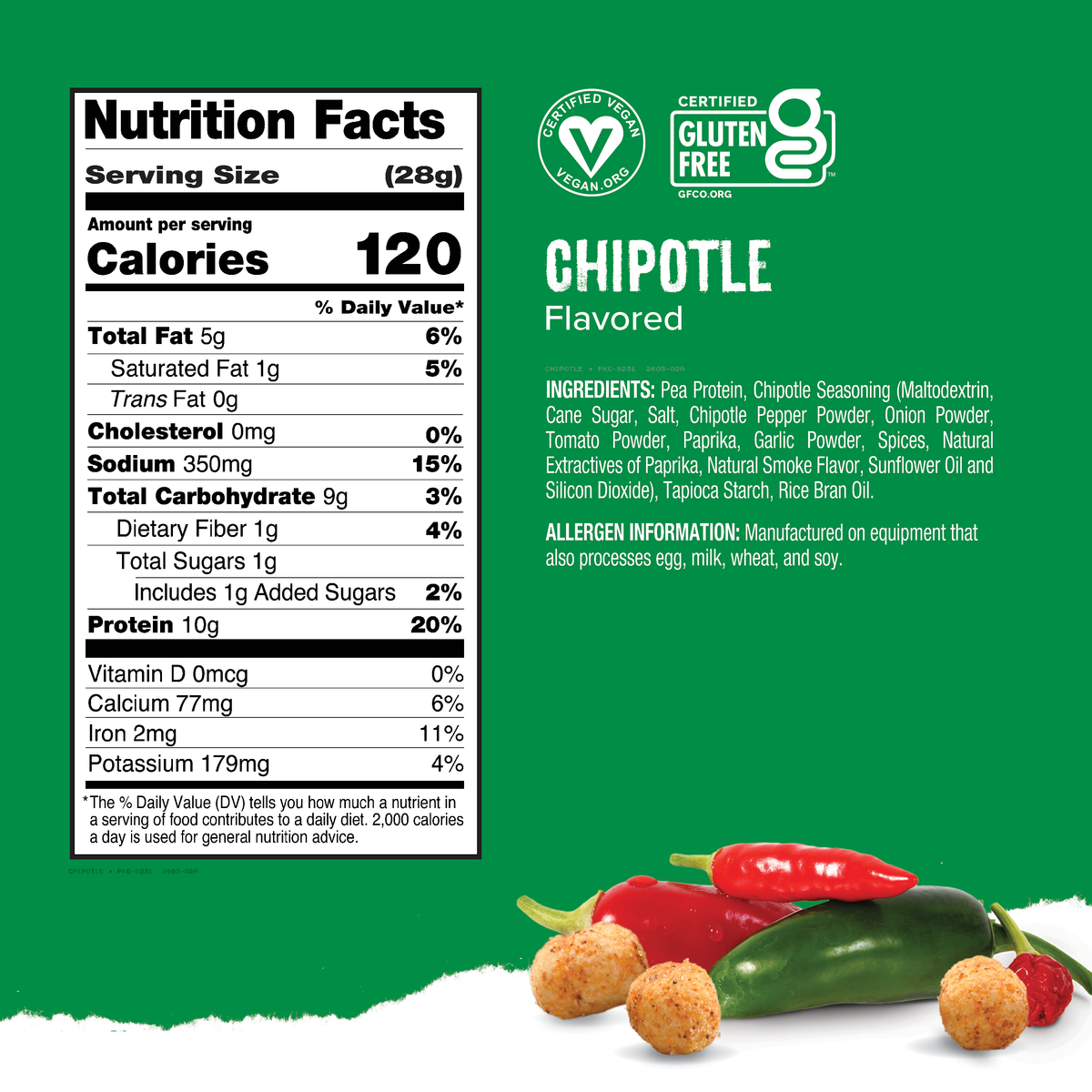 Protein Puffs Chipotle, 2.5 Servings