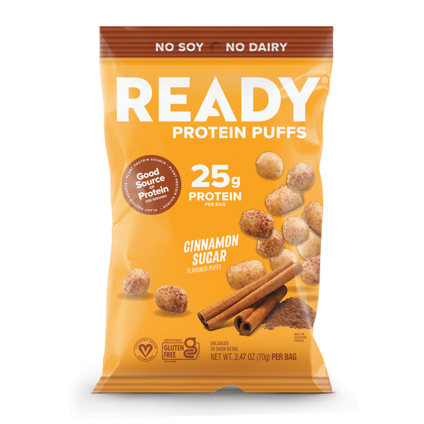 Protein Puffs Cinnamon Sugar, 2.5 Servings