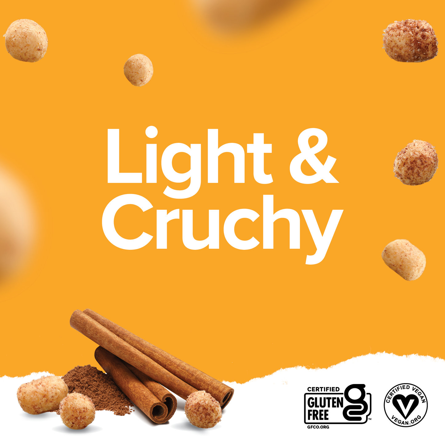 Protein Puffs Cinnamon Sugar, 2.5 Servings