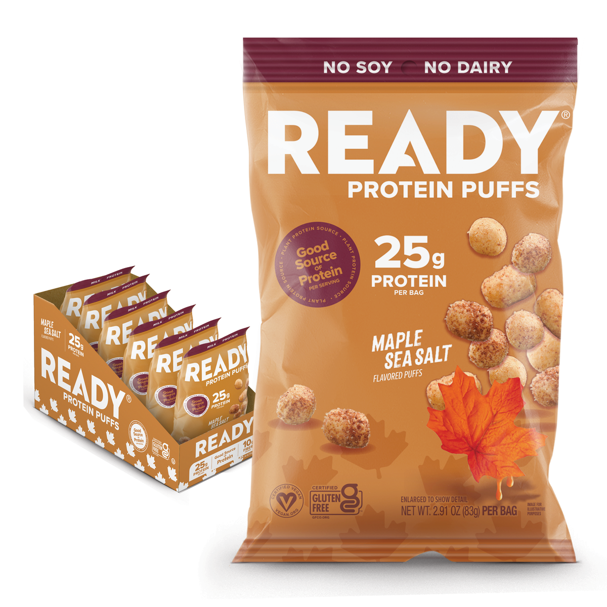 Protein Puffs Maple Sea Salt, 2.5 Servings