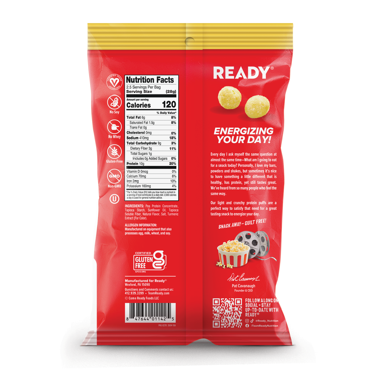 Protein Puffs Movie Theater Popcorn, 2.5 Servings