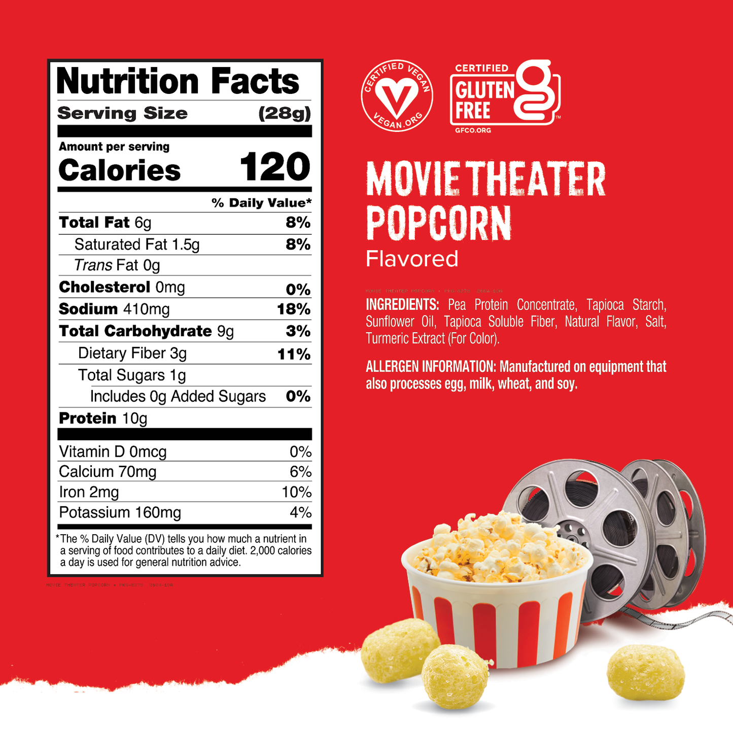 Protein Puffs Movie Theater Popcorn, 2.5 Servings