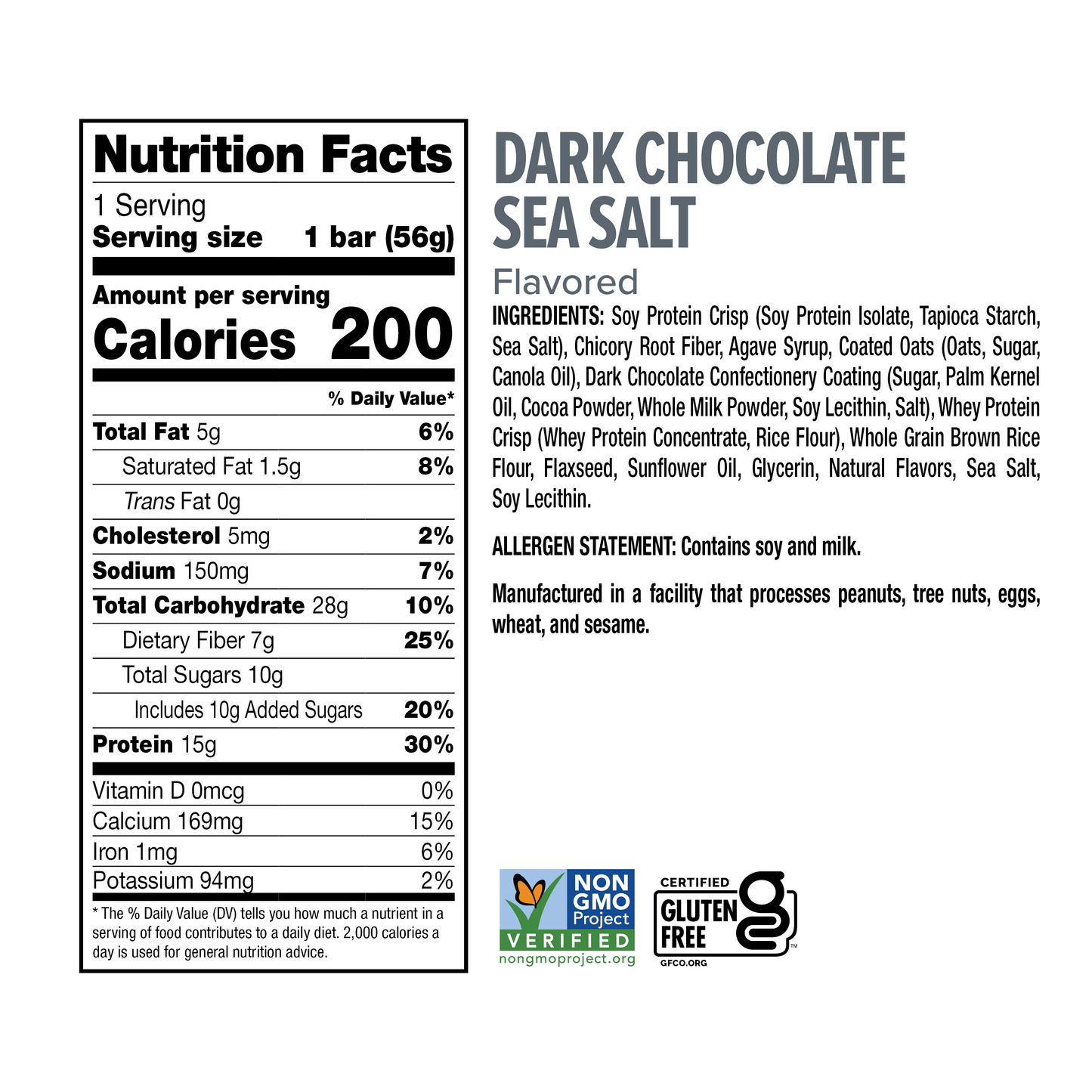 Ready® Clean Bar Dark Chocolate Sea Salt