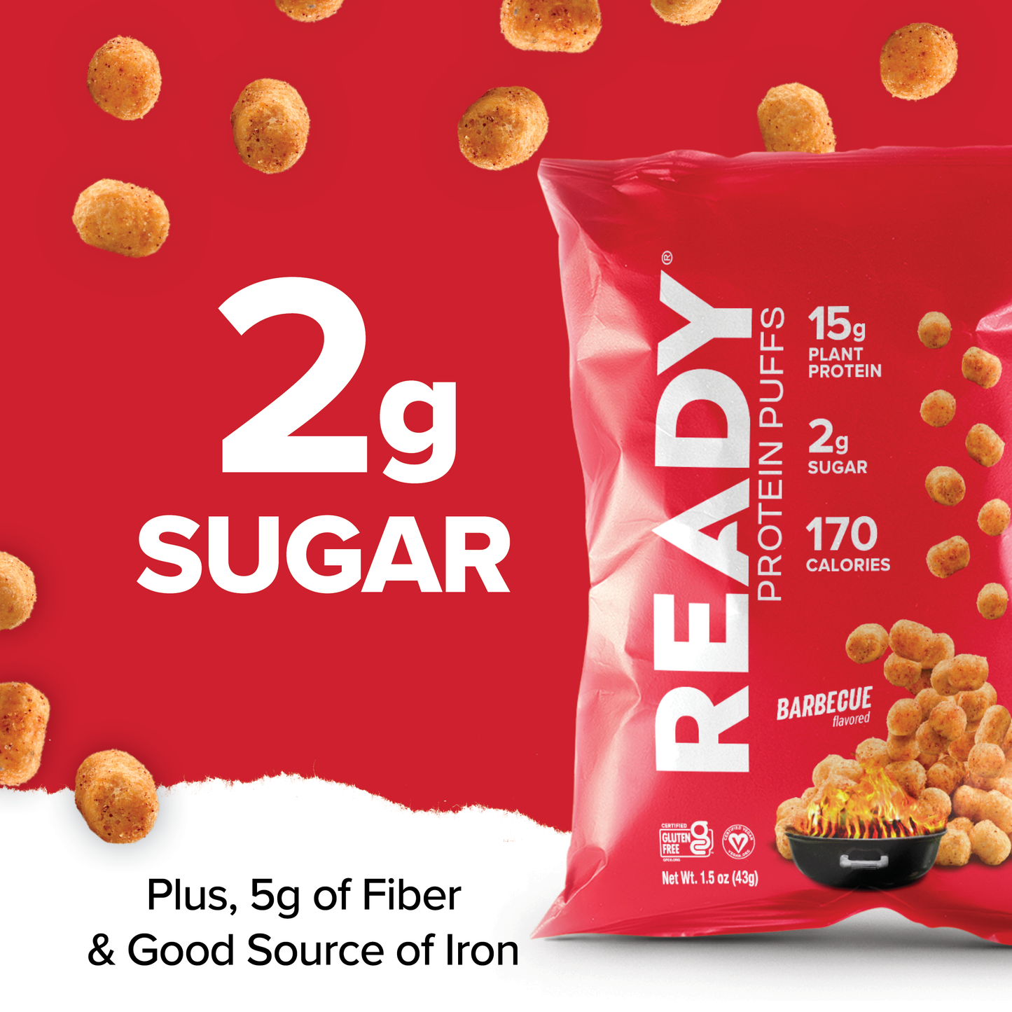 Protein Puffs Barbecue 8ct 1.5oz