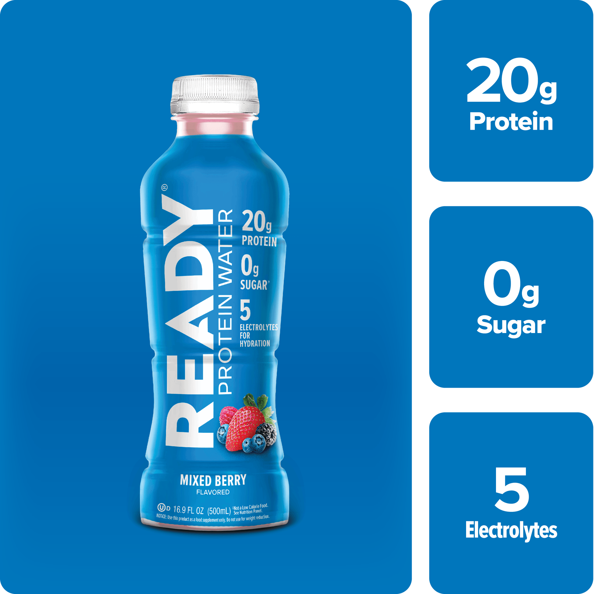 Ready Ready Mixed Berry Clear Protein Water — product image