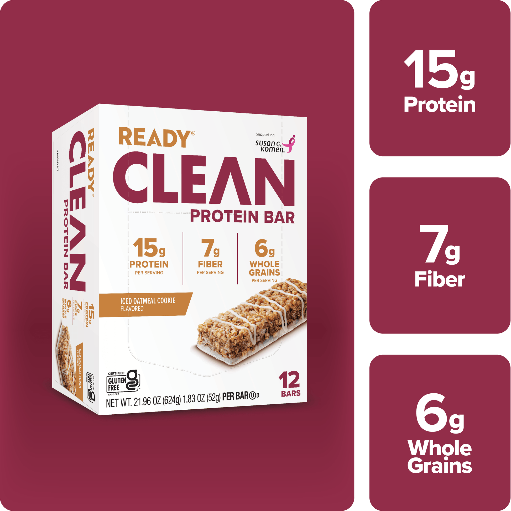 Ready Ready Iced Oatmeal Cookie Protein Bar — product image