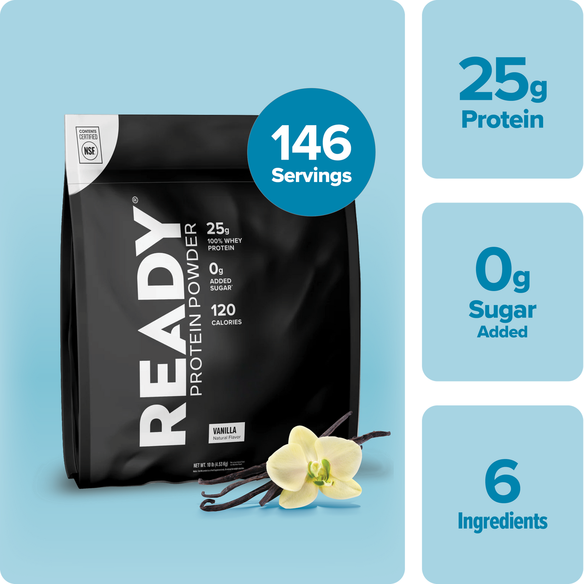 [LOW STOCK] Clean Protein Powder - Vanilla (10 lb) TEAM Edition