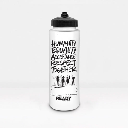 Ready Sports Drink with Equality graphics