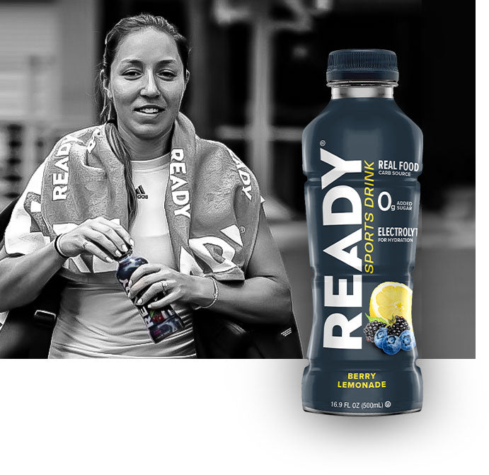 Ready Sponsored Athlete Jessica Peruga with Ready Water