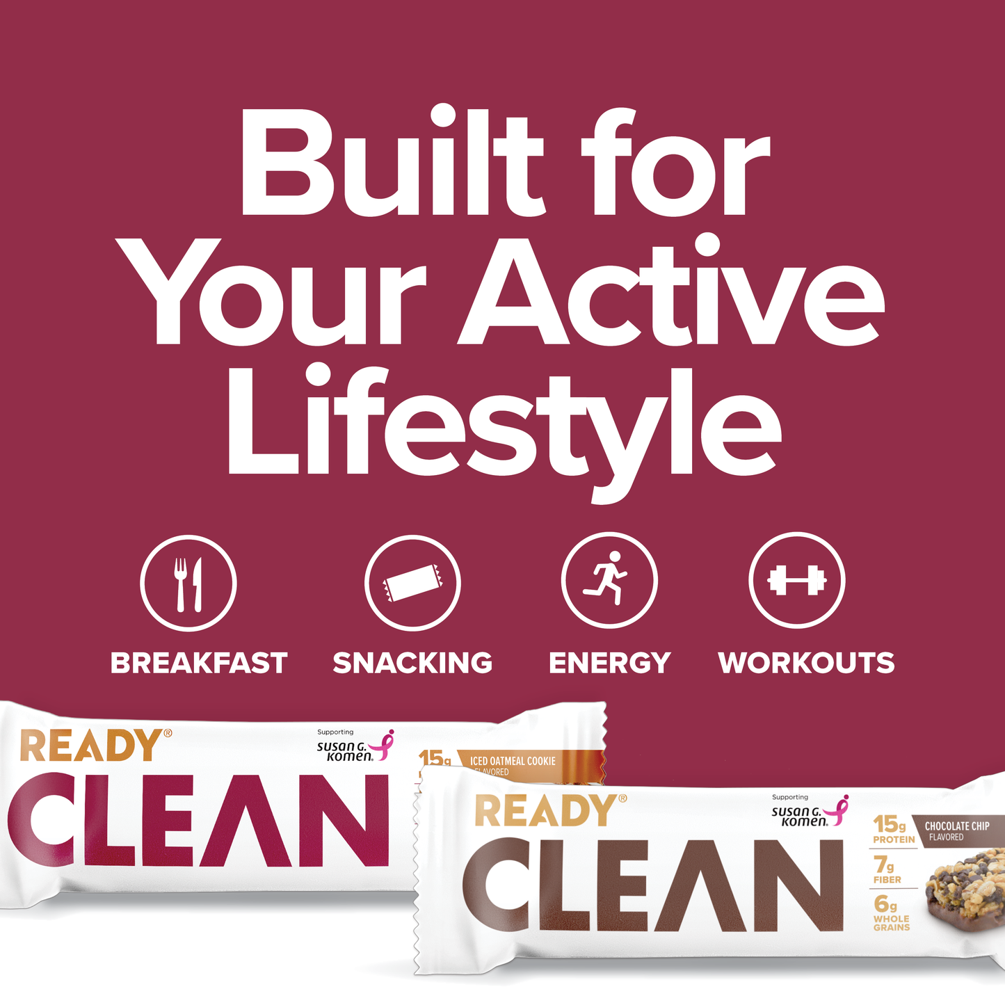Ready® Clean Bar Chocolate Chip and Iced Oatmeal Cookie Variety Pack