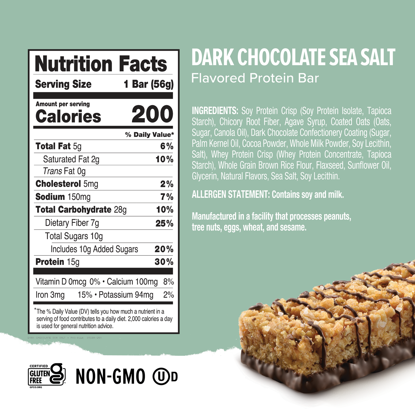 Ready® Clean Bar Dark Chocolate Sea Salt
