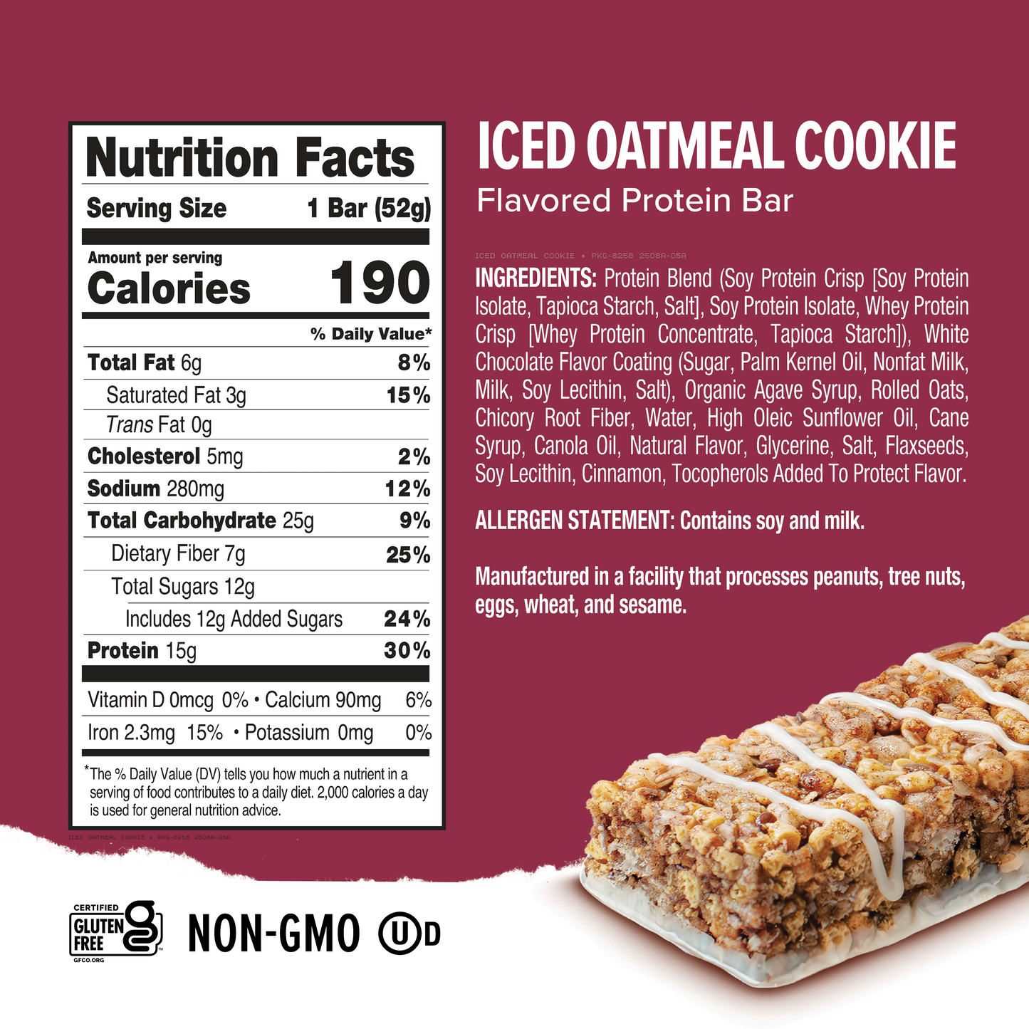 Ready® Clean Bar Iced Oatmeal Cookie