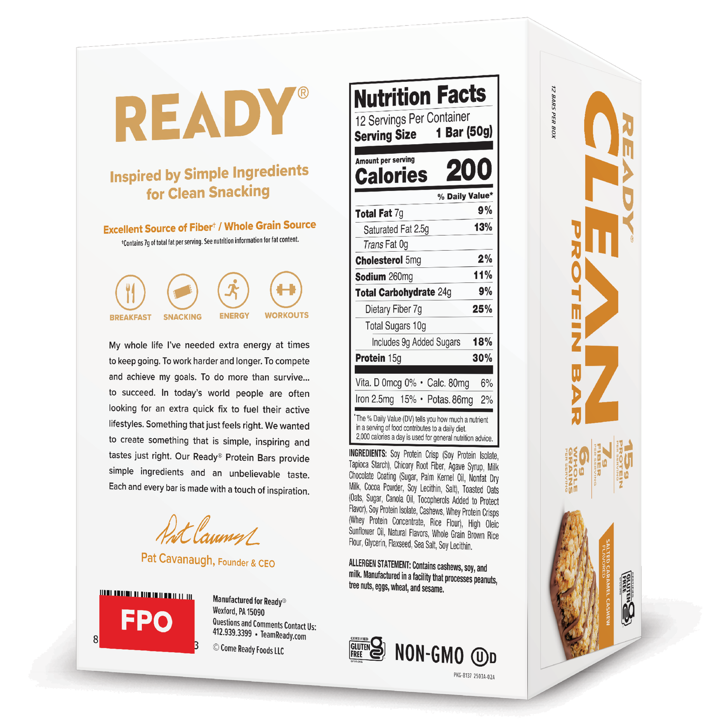 Ready® Clean Bar Salted Caramel Cashew