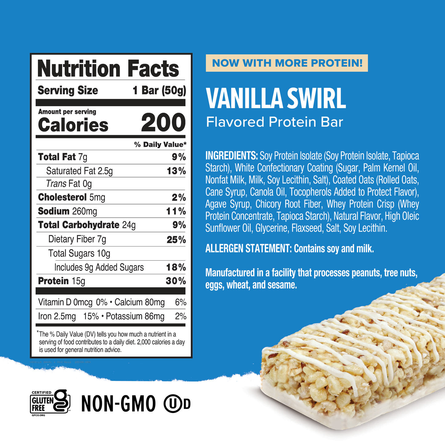 Ready® Clean Bar Vanilla Swirl