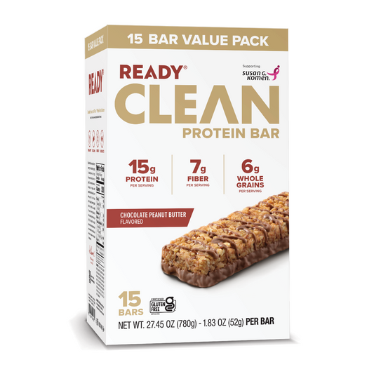 Ready® Clean Bar Chocolate Peanut Butter, 15CT