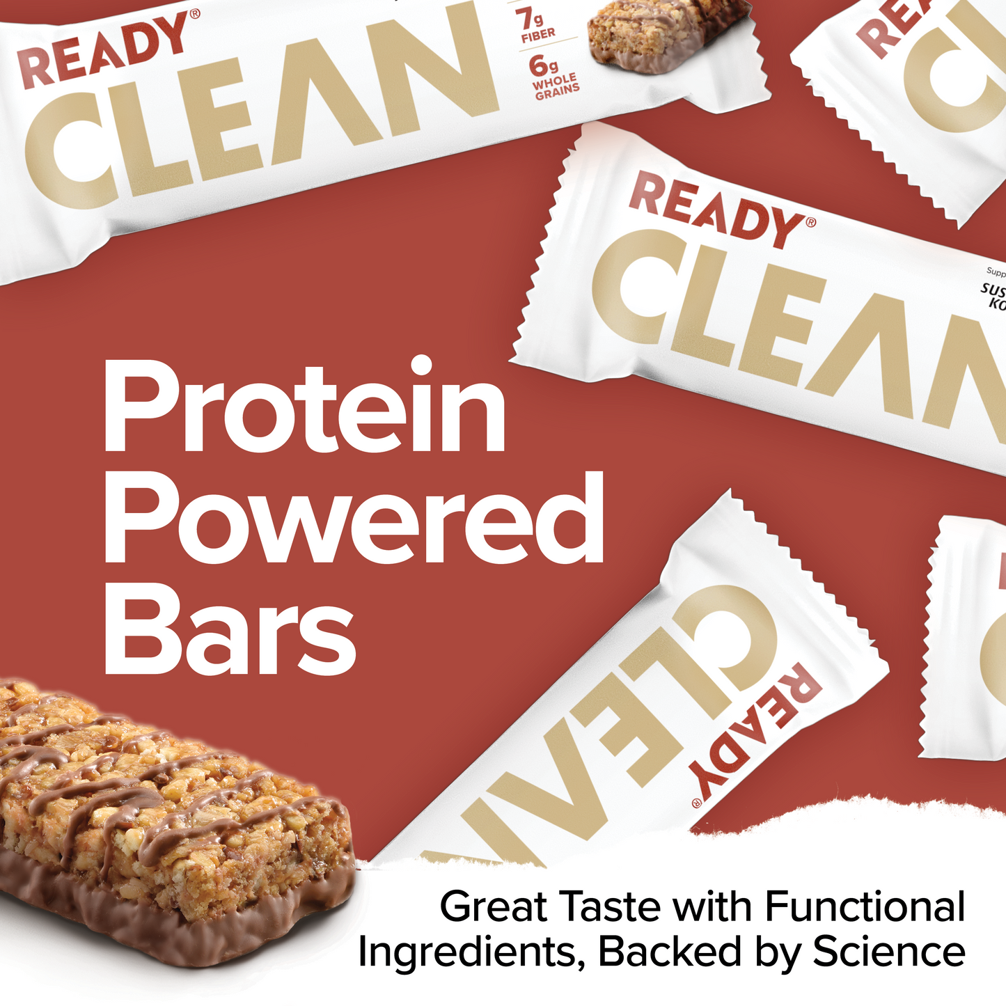 Ready® Clean Bar Chocolate Peanut Butter, 15CT