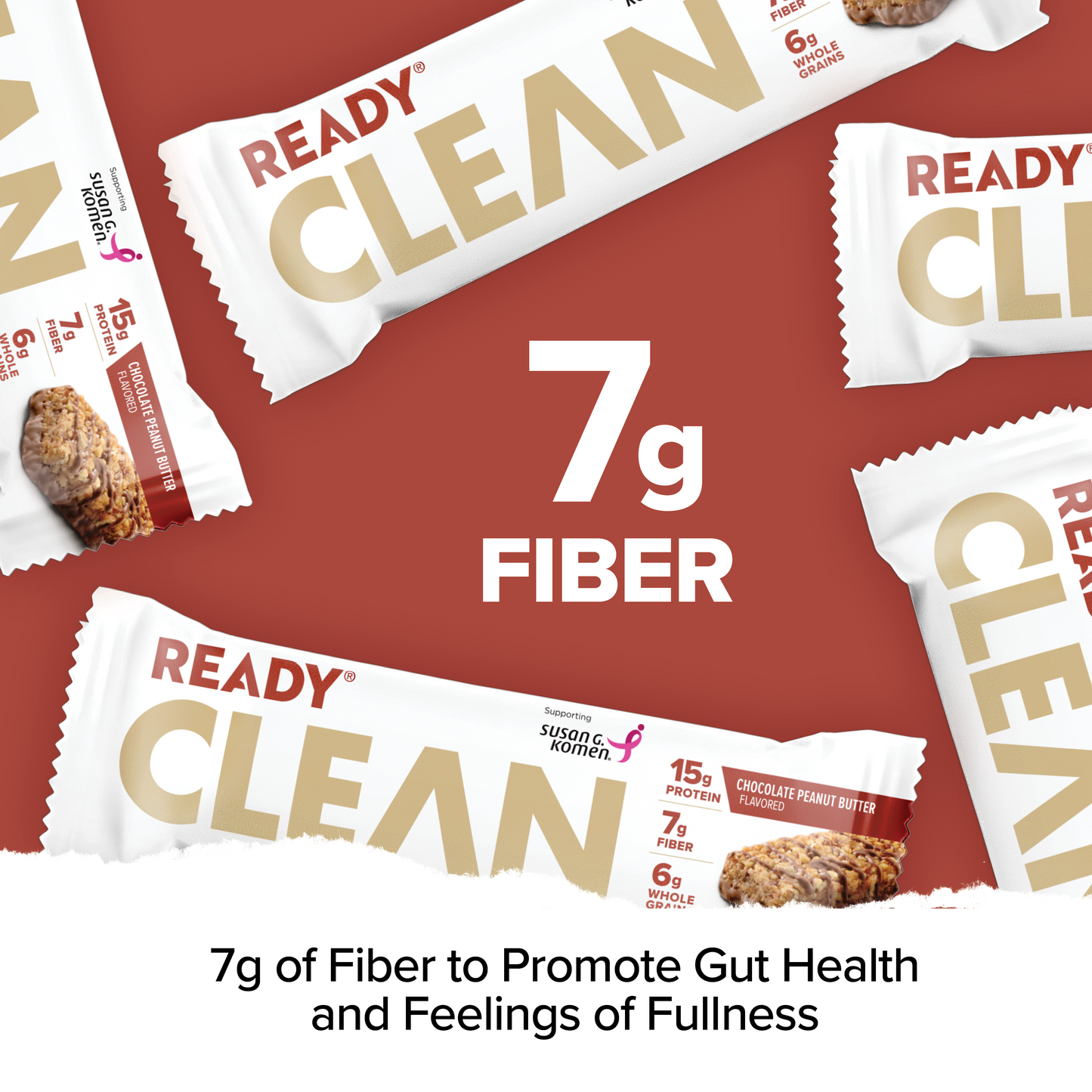 Ready® Clean Bar Chocolate Peanut Butter, 15CT