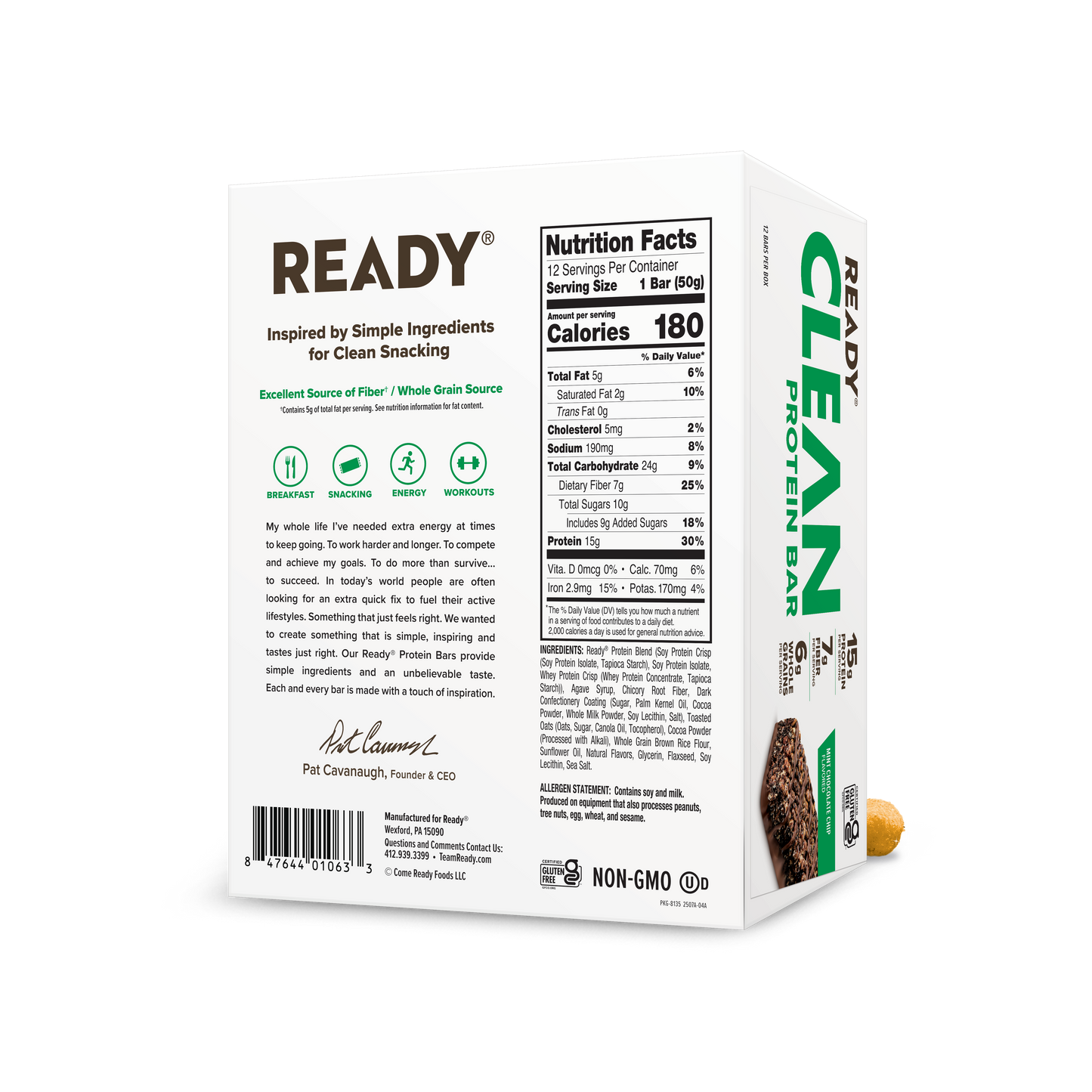 Ready® Clean Bar Mint Chocolate Chip